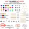 6000 Pieces 24 Colors 6mm Polymer Clay Beads,Bracelet Making Kit,Preppy Flat Spacer Heishi Beads for Jewelry Making with Smiley Face Beads Letter Beads Pendant Charms kit,Gifts/DIY